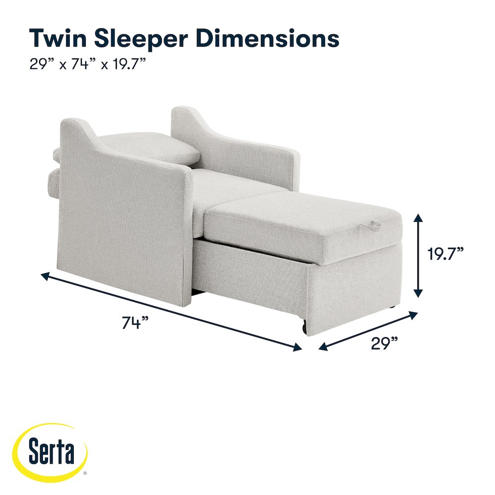 Haddington Convertible Chair Linen. Picture 4