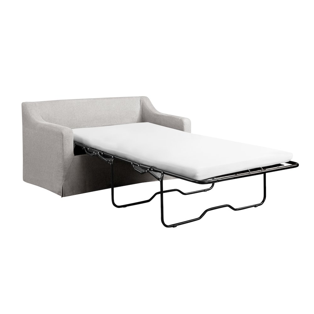 Harper Loveseat Sleeper Twin Oatmeal. Picture 4