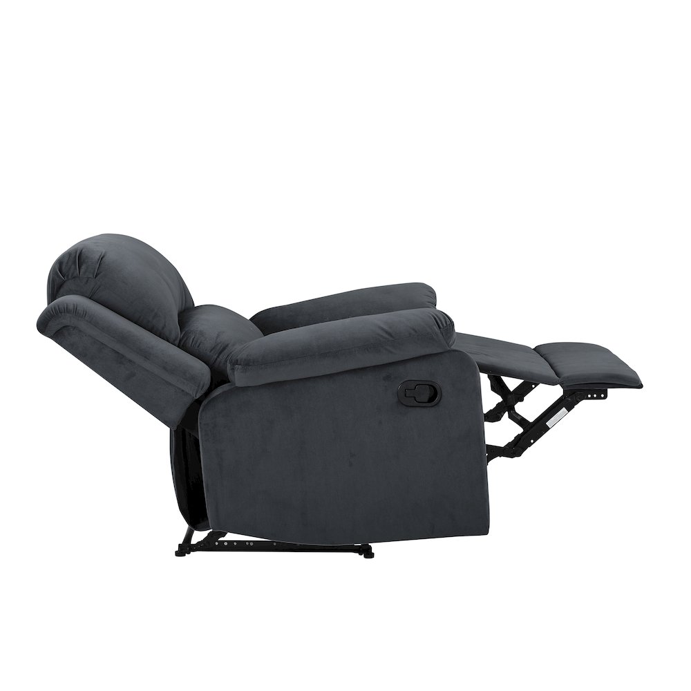 Derby Manual Recliner Slate Grey. Picture 3
