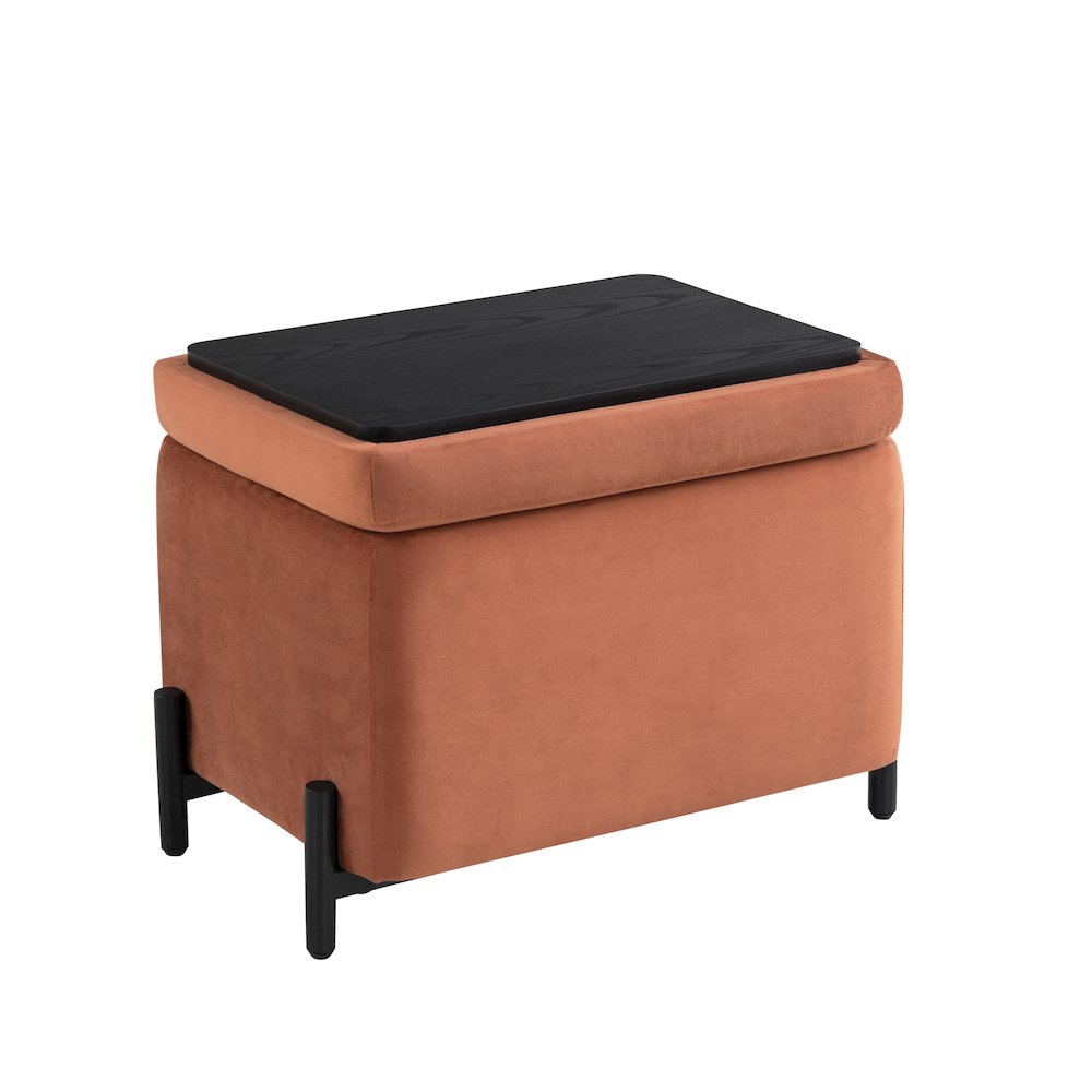 Kona Storage Ottoman Small Rust. Picture 4