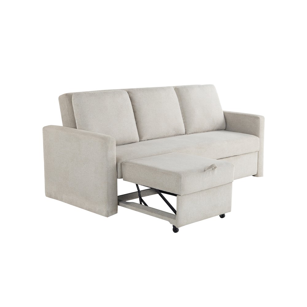 Mia Convertible Sofa Ivory. Picture 15