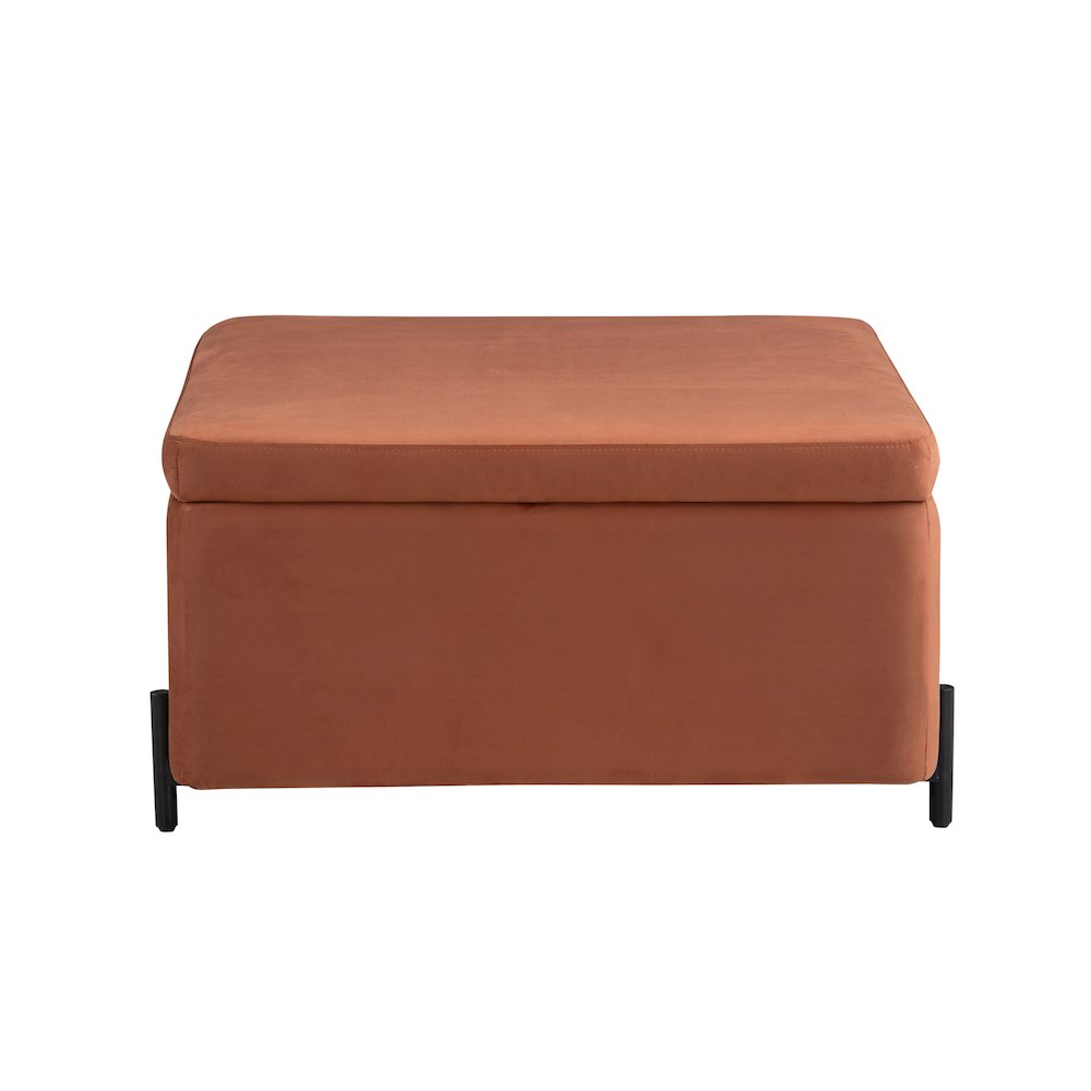 Kona Storage Ottoman Large Rust. Picture 12