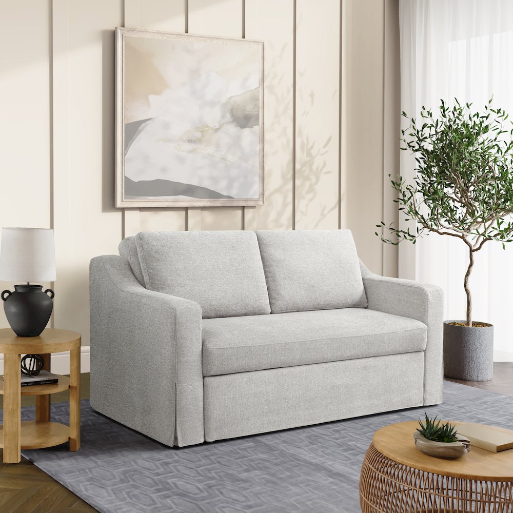 Haddington Convertible Loveseat Linen. Picture 18