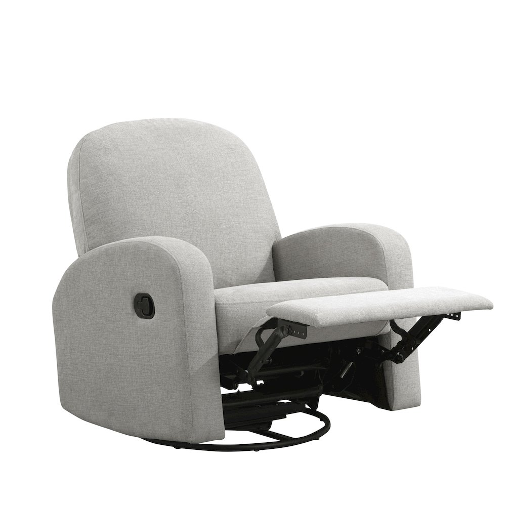 Paloma Swivel Rocker Recliner Light Grey. Picture 4