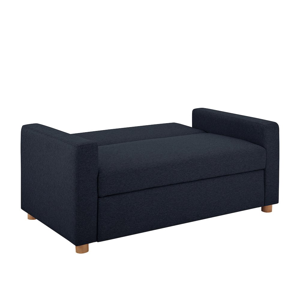 Tyler Convertible Sofa Navy Woven. Picture 7