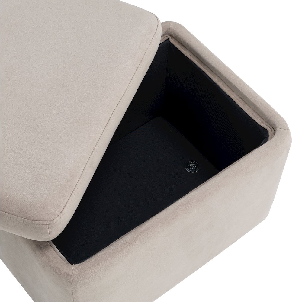 Kona Storage Ottoman Small Taupe. Picture 14