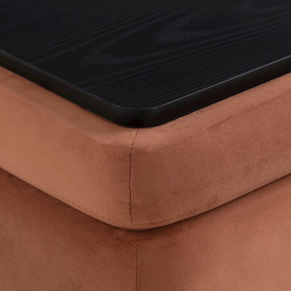Kona Storage Ottoman Small Rust. Picture 11