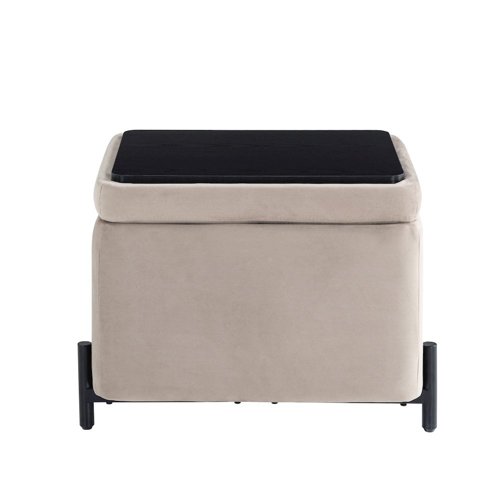 Kona Storage Ottoman Small Taupe. Picture 13