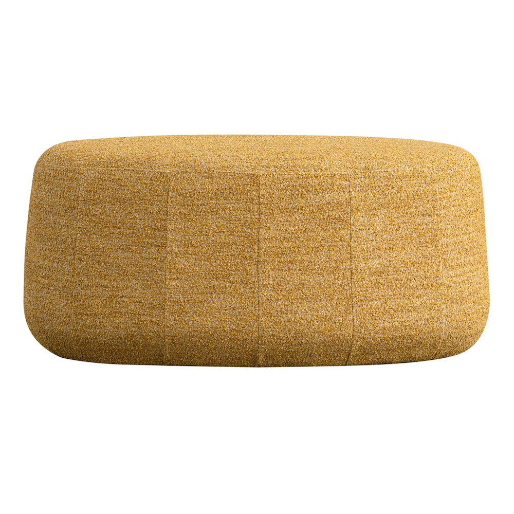 Kayden Upholstered Ottoman Large Mustard. Picture 3