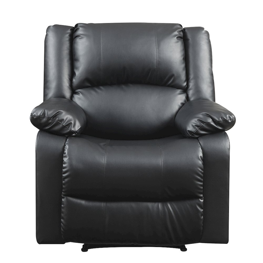Parker Recliner Black Vegan Leather. Picture 8