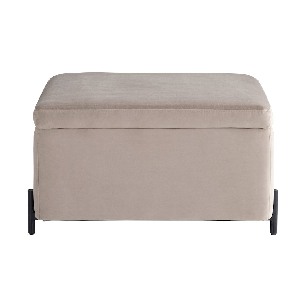 Kona Storage Ottoman Large Taupe. Picture 5