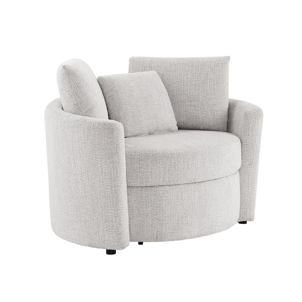 Beckett Storage Chair Ivory. Picture 1