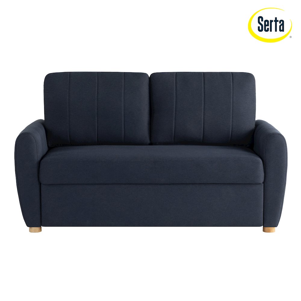 Galloway Convertible Loveseat Navy. Picture 27