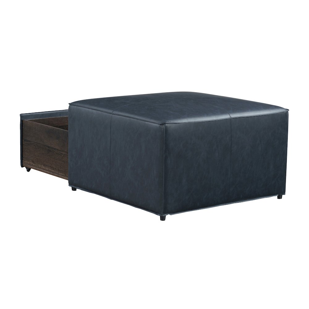 Hailey Storage Ottoman Navy. Picture 13