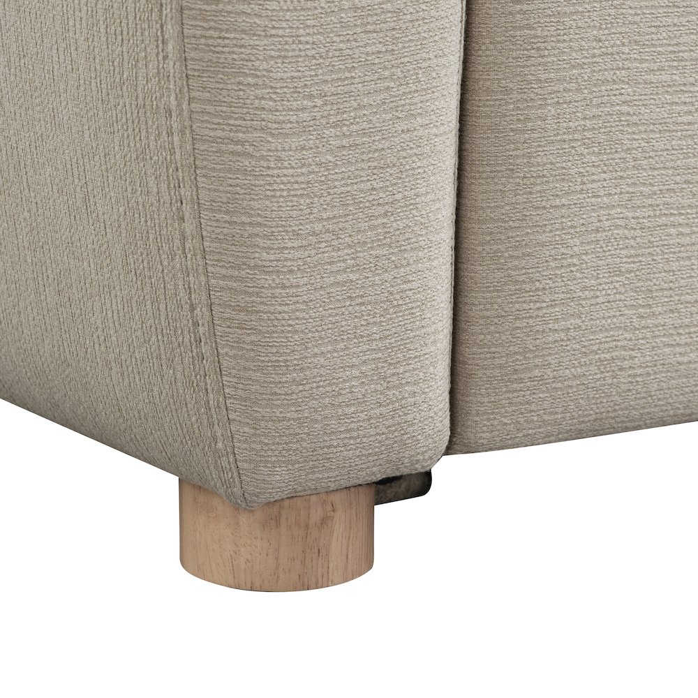 Galloway Convertible Loveseat Beige. Picture 17