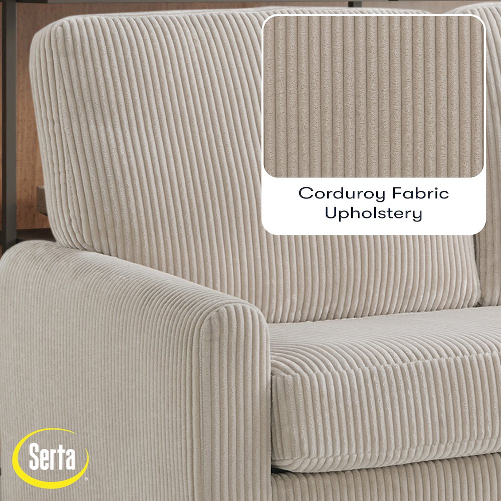Drew Loveseat Pull-Out Sleeper Beige. Picture 4