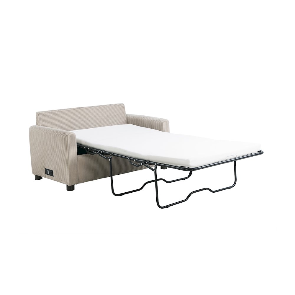 Drew Loveseat Pull-Out Sleeper Beige. Picture 9