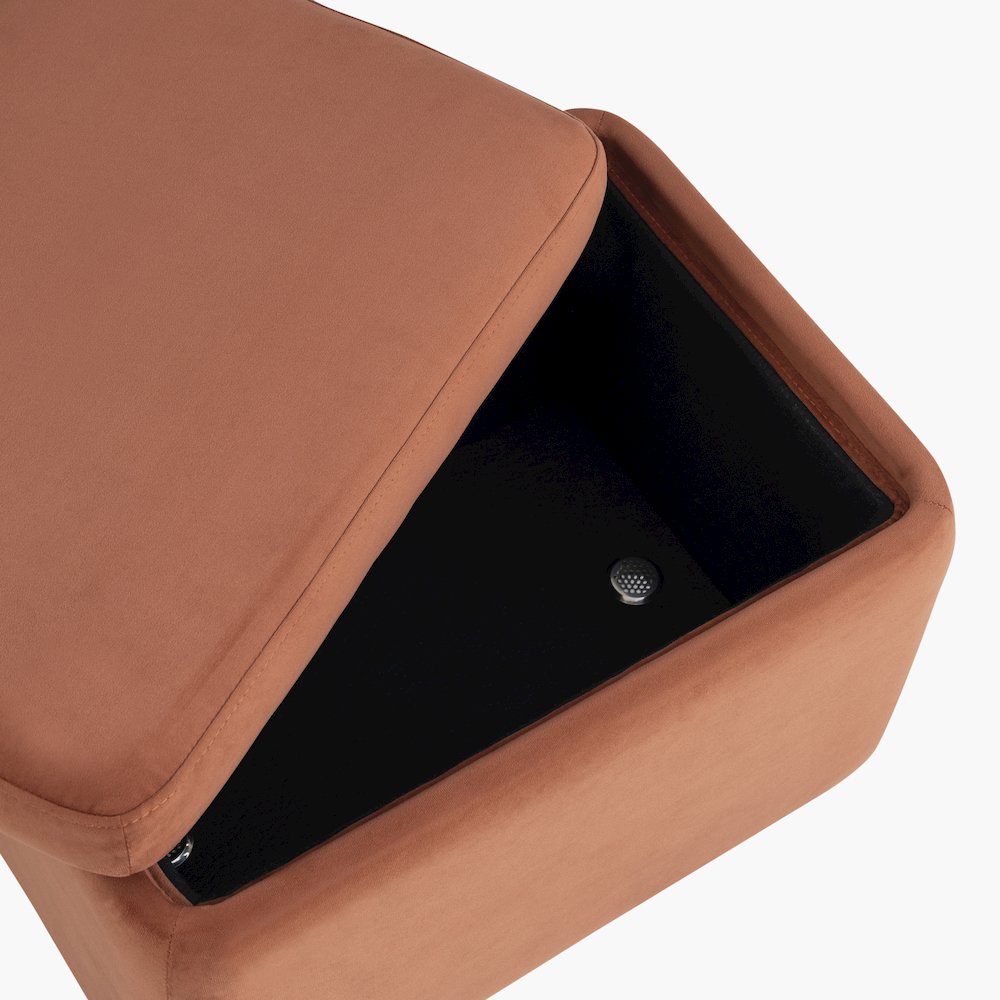 Kona Storage Ottoman Small Rust. Picture 12