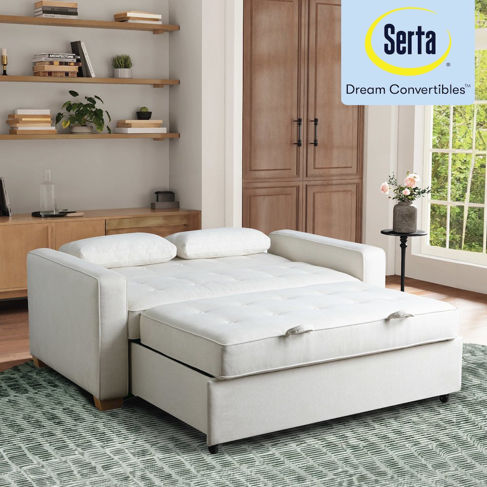 Augustine Queen Convertible Sofa Oyster. Picture 24