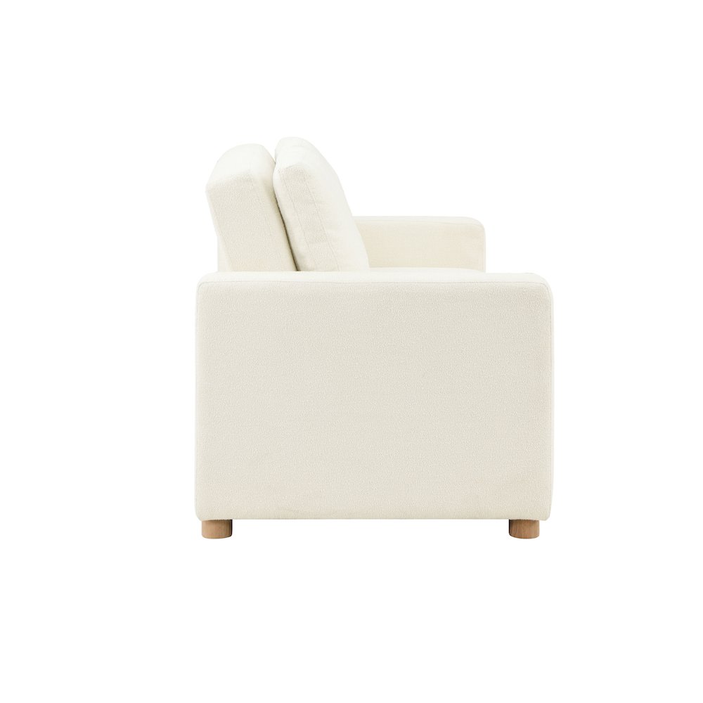 Tyler Convertible Sofa Ivory Boucle. Picture 4