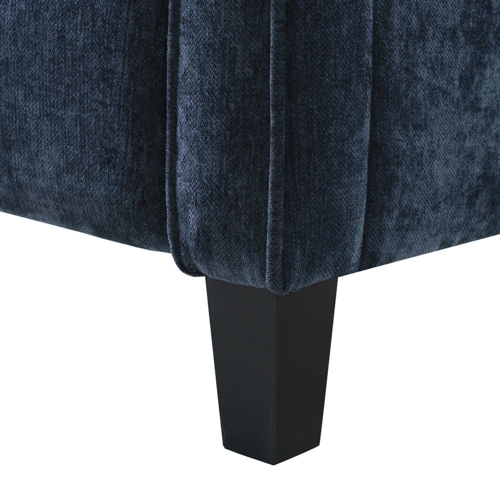 Shiloh Push Back Recliner Navy. Picture 9