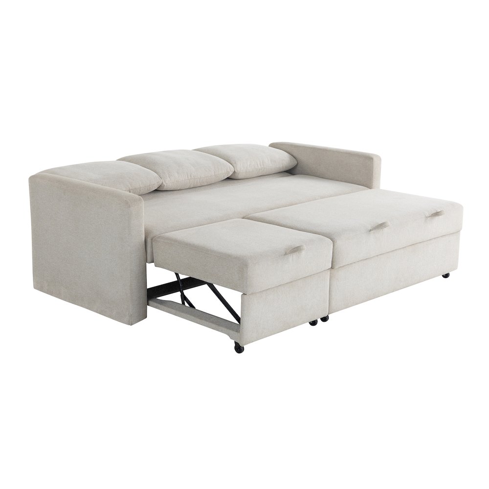 Mia Convertible Sofa Ivory. Picture 13