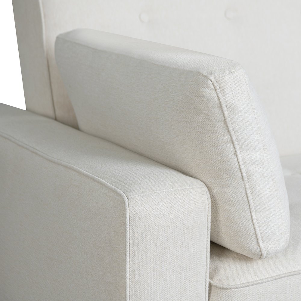 Augustine Full Convertible Loveseat Oyster. Picture 8