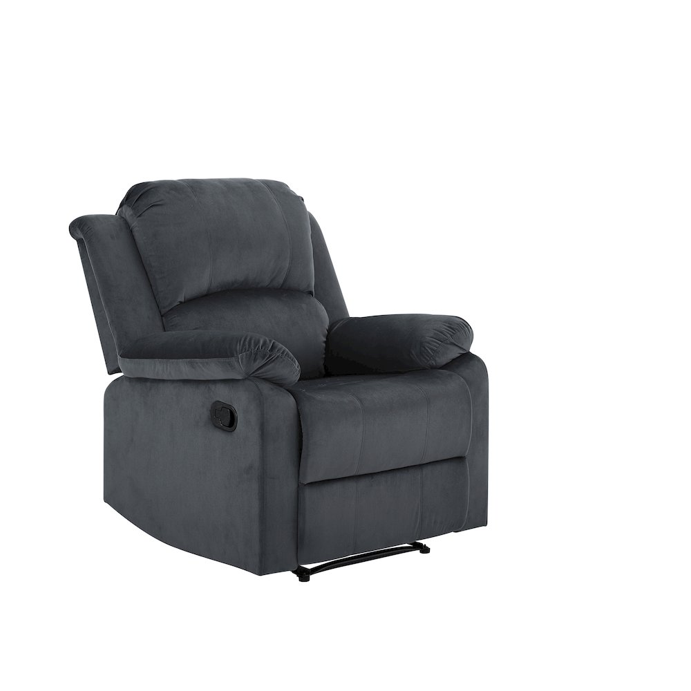 Derby Manual Recliner Slate Grey. Picture 1