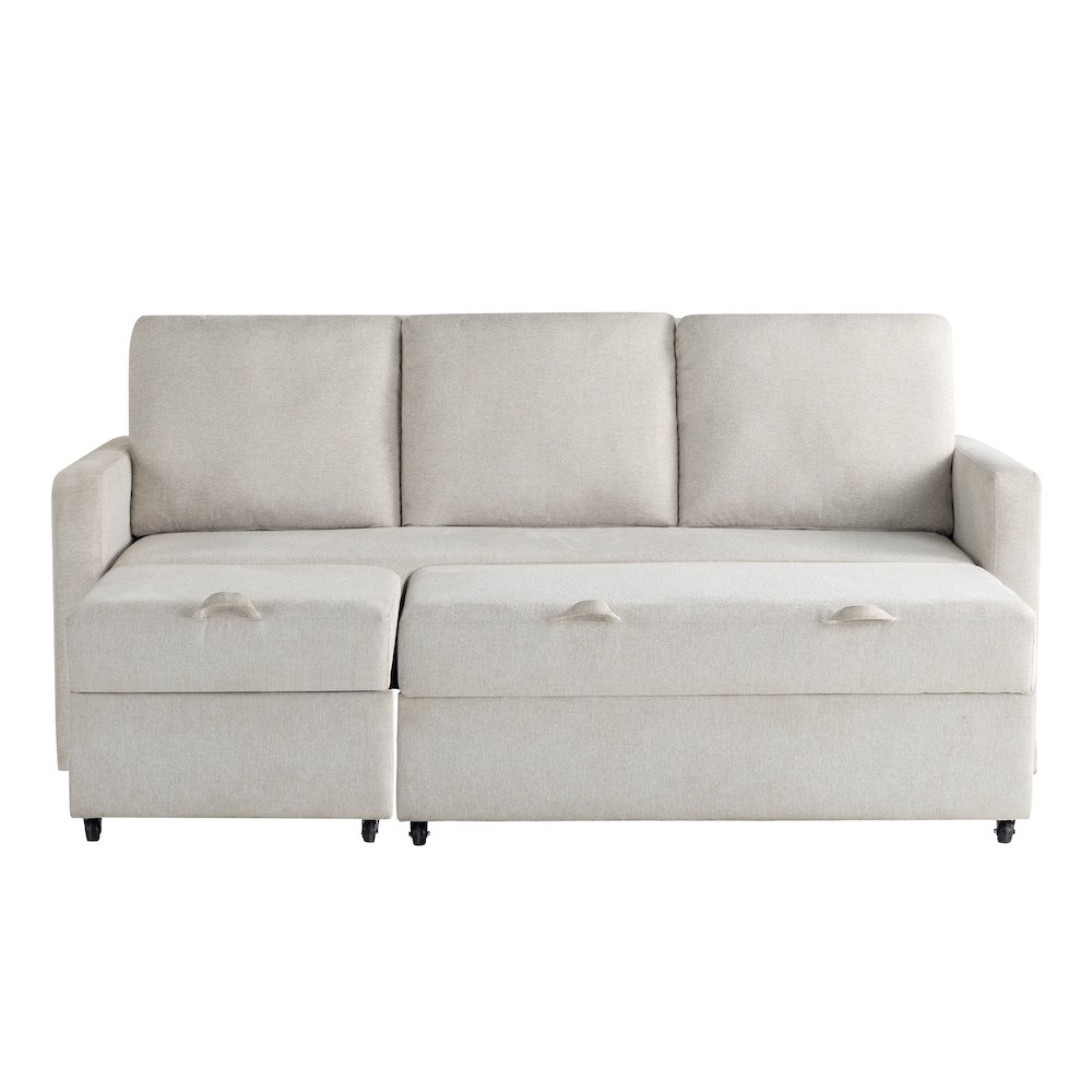 Mia Convertible Sofa Ivory. Picture 11