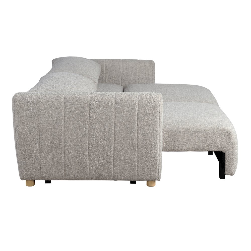 Galloway Convertible Sofa Pebble Boucle. Picture 19