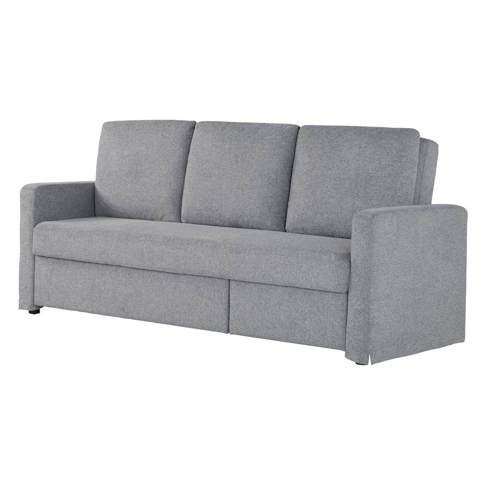 Mia Convertible Sofa Light Gray. Picture 30