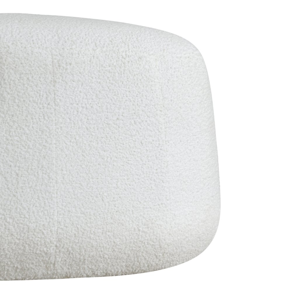 Kayden Upholstered Ottoman Large White. Picture 7