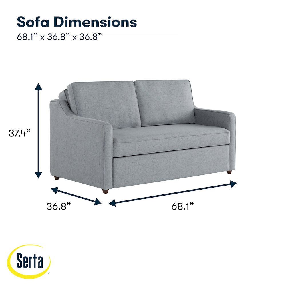 Carey Convertible Sofa Light Gray. Picture 26