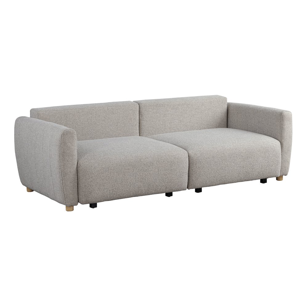 Galloway Convertible Sofa Pebble Boucle. Picture 1
