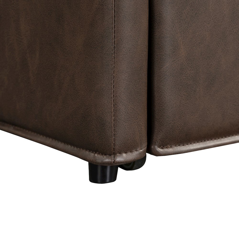Hailey Storage Ottoman Chestnut. Picture 17