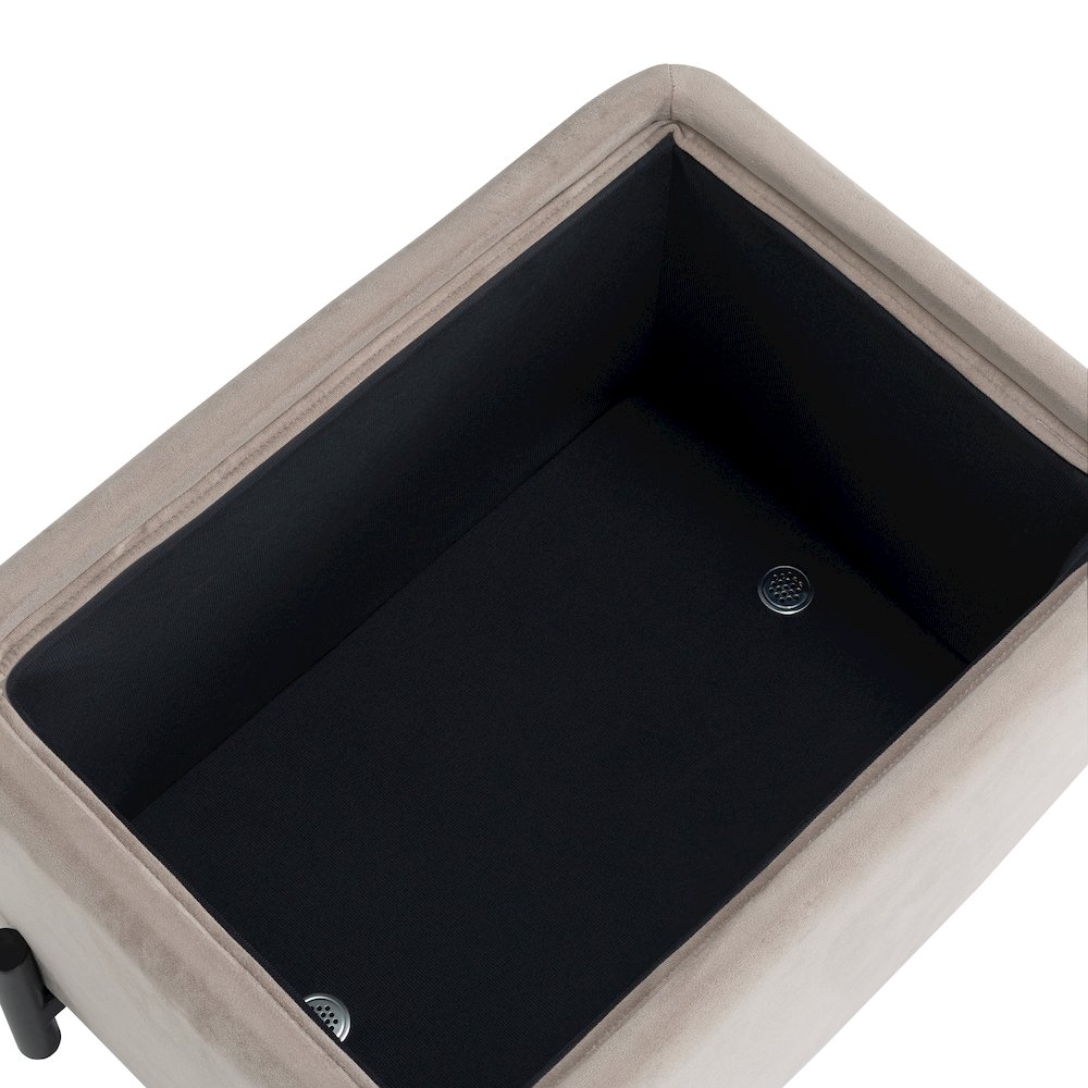 Kona Storage Ottoman Small Taupe. Picture 15