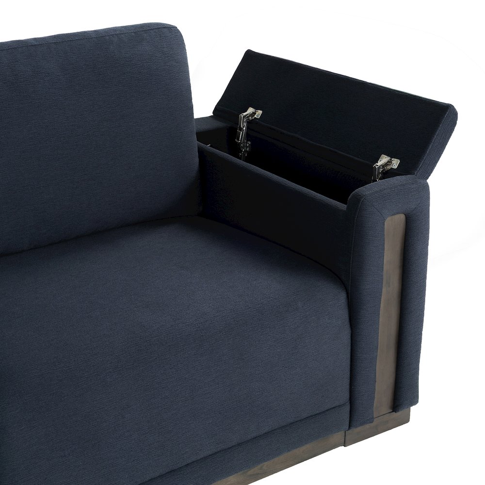 Riles Storage Sofa Navy. Picture 22