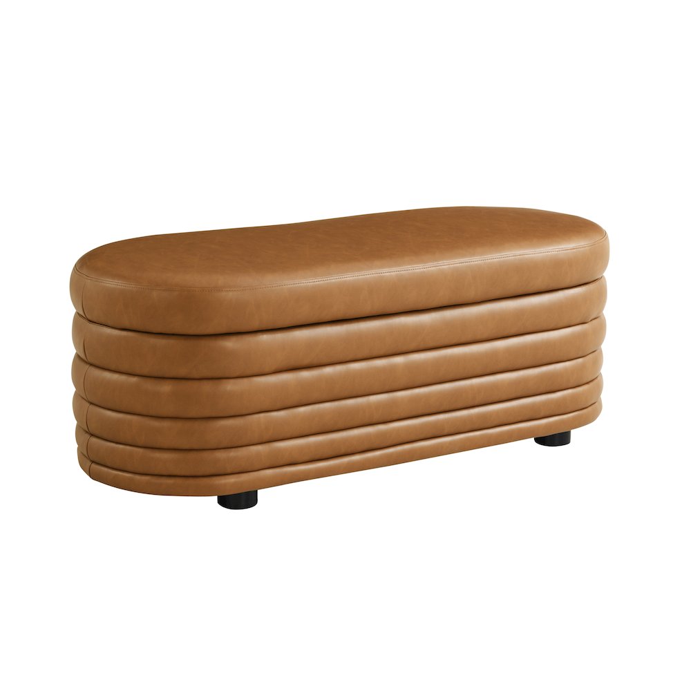 Lancaster Storage Ottoman Large Carmel. Picture 1