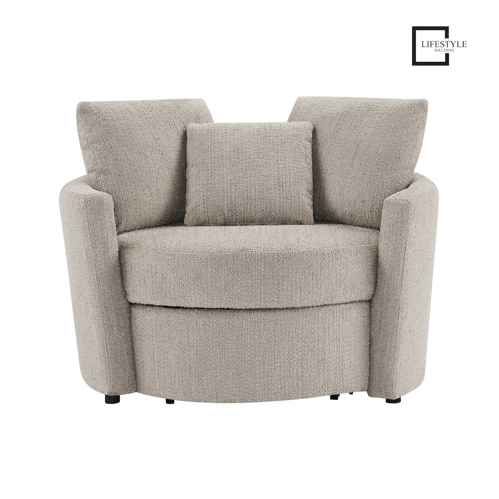 Beckett Storage Chair Taupe. Picture 21