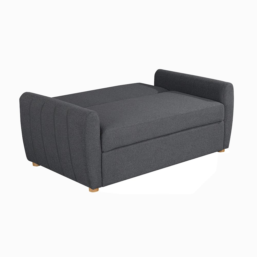 Galloway Convertible Loveseat Charcoal. Picture 8