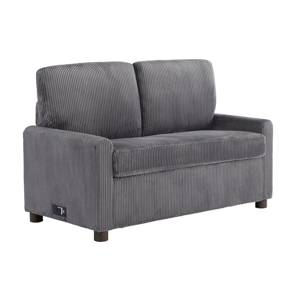 Drew Loveseat Pull-Out Sleeper Gray. Picture 1