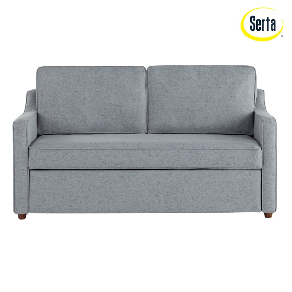 Carey Convertible Sofa Light Gray. Picture 25