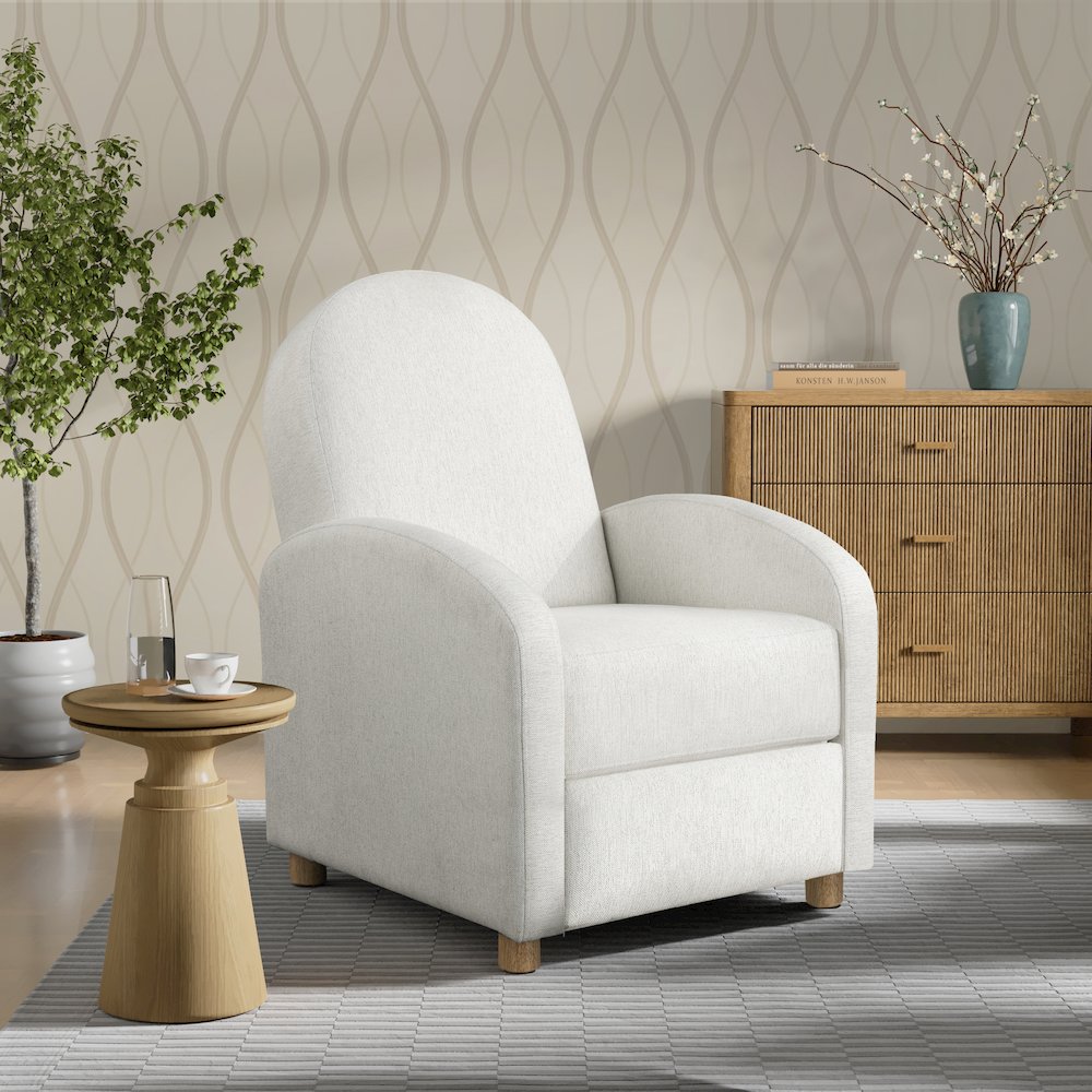 Luna Pushback Recliner Cream. Picture 2