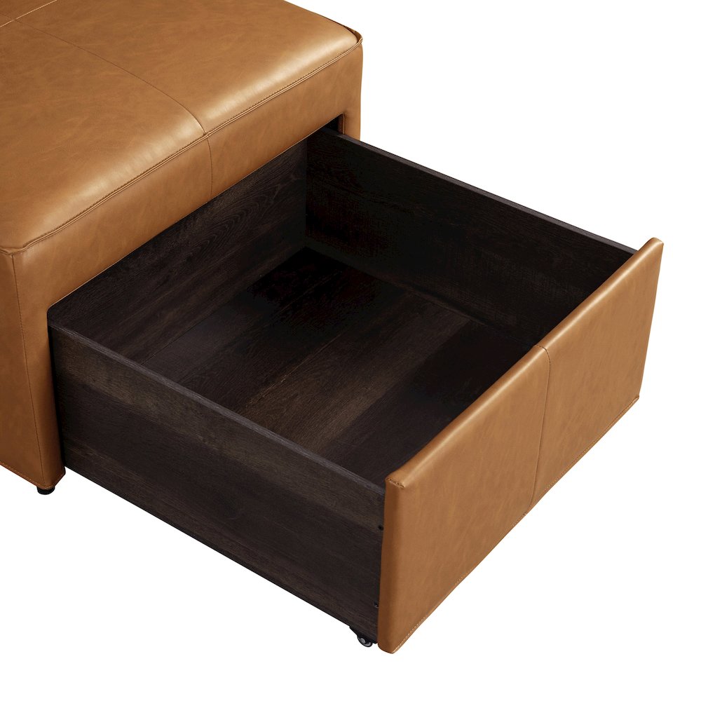 Hailey Storage Ottoman Carmel. Picture 16