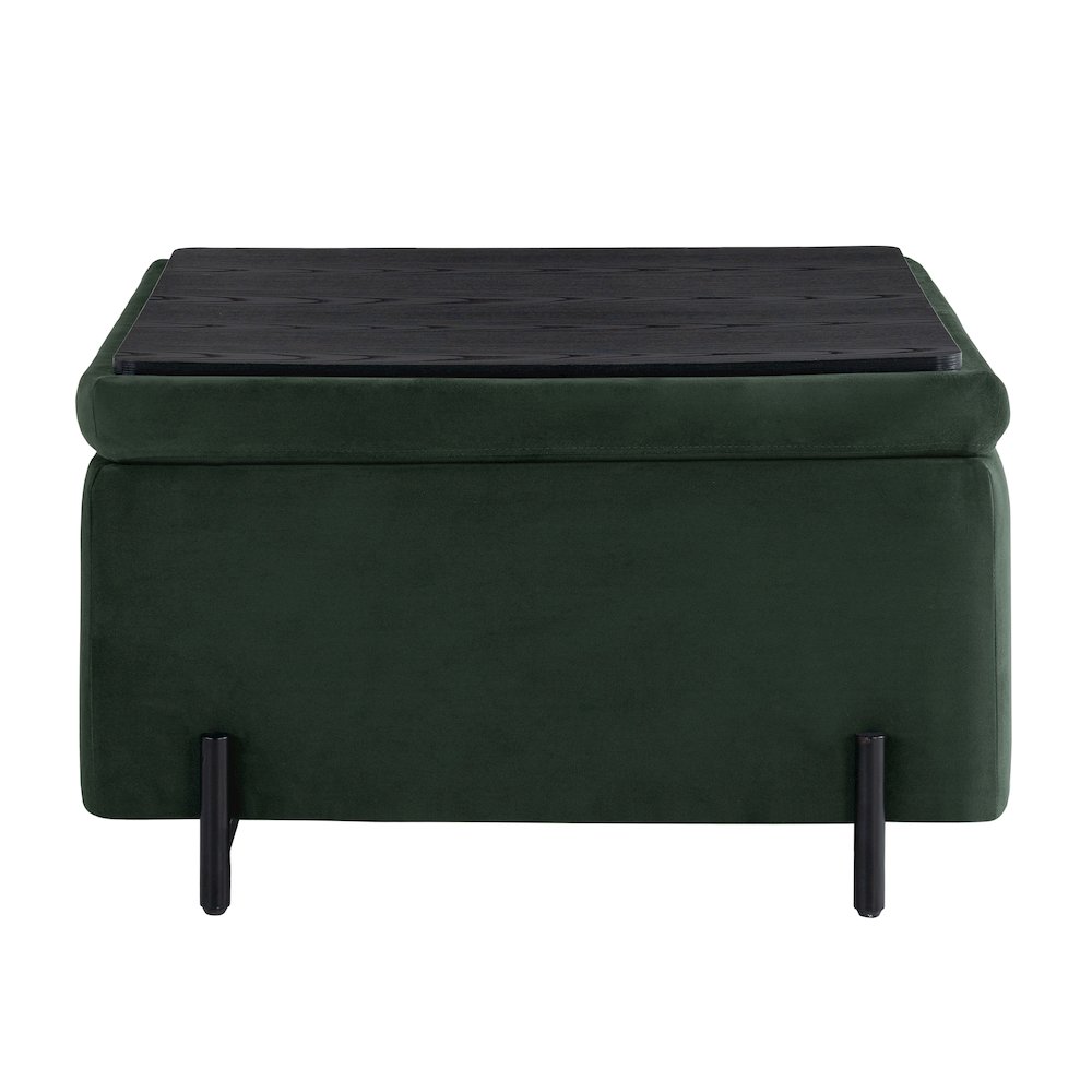 Kona Storage Ottoman Large Green. Picture 14