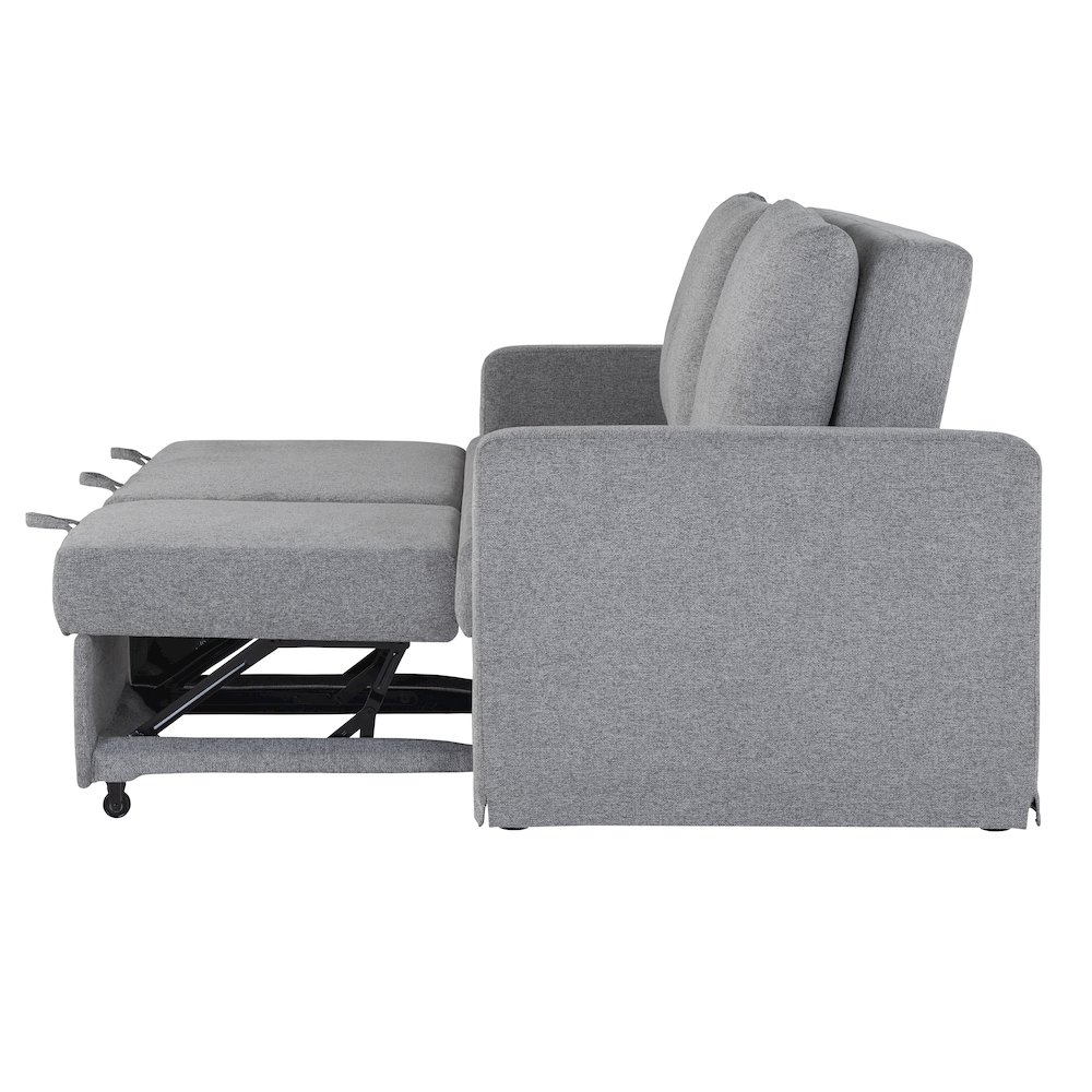 Mia Convertible Sofa Light Gray. Picture 21