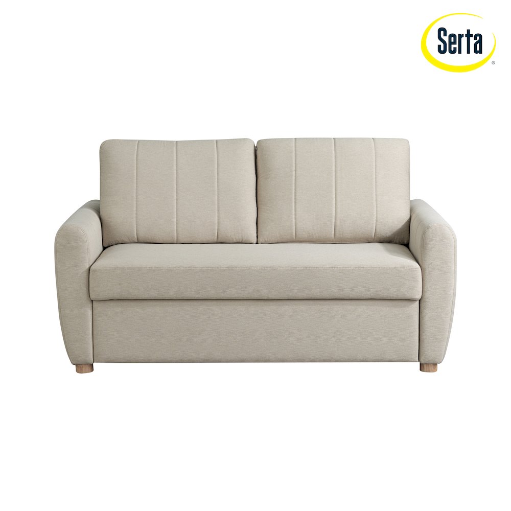Galloway Convertible Loveseat Beige. Picture 19