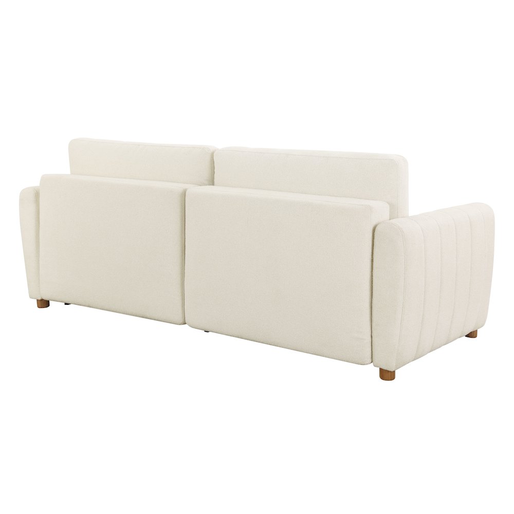 Galloway Convertible Sofa Ivory Boucle. Picture 6