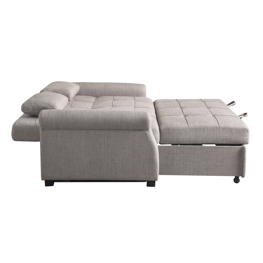 Hampton Queen Convertible Sofa Steel. Picture 5