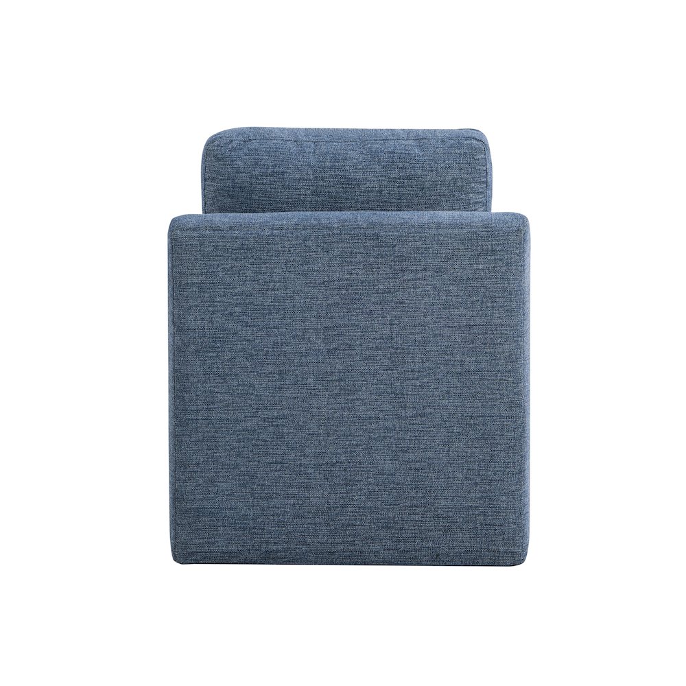 Halifax Swivel Accent Chair Blue. Picture 9